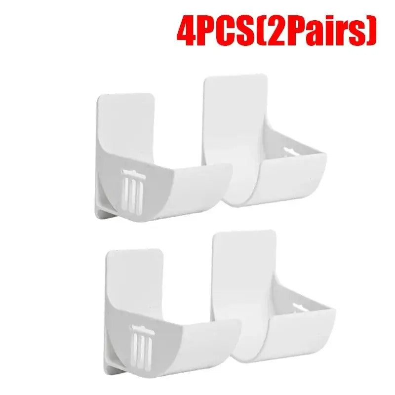 2/6PCS Wall Mounted Trash Bags Holder Garbage Bag Storage Box Organizer Plastic Bag Film Container Dispenser For Kitchen Shelf