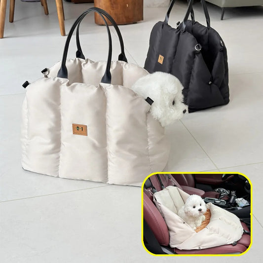 Comfortable Soft Kennel Car Seat Control Nonslip Dog Carriers Safe, Portable Puppy Cat Pet Bed Chihuahua Dog Cat Carrier Bag