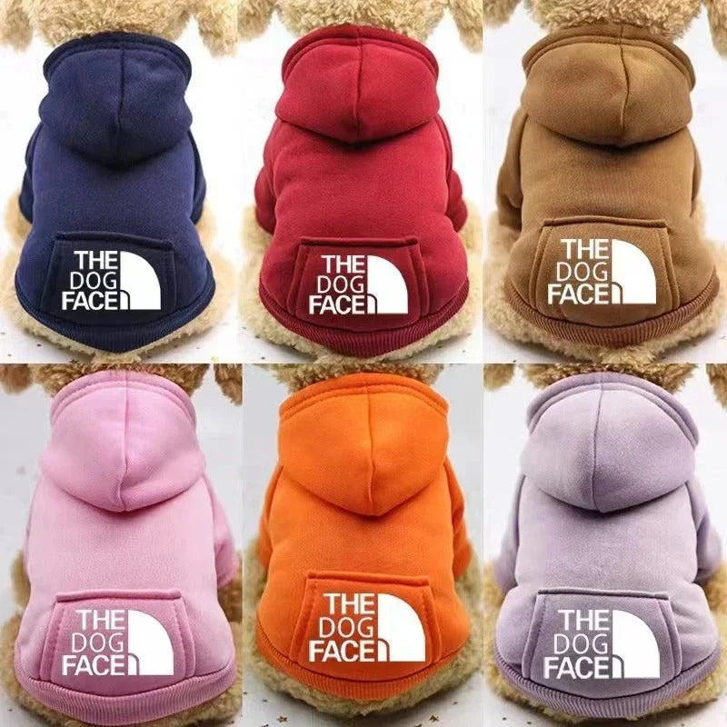1pc Dog Hoodies Sweatshirt Jacket Warm Fashion Pet Coat Chihuahuas Bulldog Costume Puppy Pet Autumn