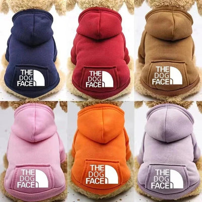 1pc Dog Hoodies Sweatshirt Jacket Warm Fashion Pet Coat Chihuahuas Bulldog Costume Puppy Pet Autumn