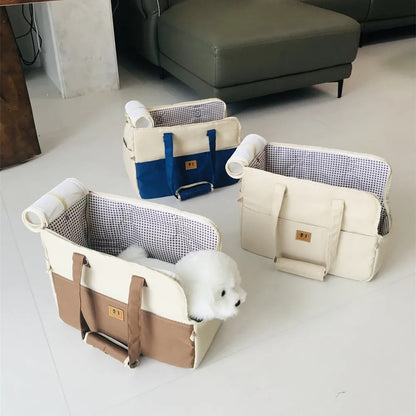 Portable Dog Carrier Cat Dog Outdoor Travel Bag Breathable Pet Carrying Pouch Travel Duffle for Cats Small Dogs Car Seat Carrier