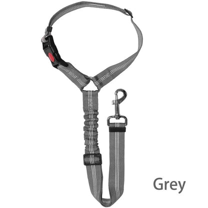 New Solid Two-in-one Dog Harness Pet Car Seat Belt Leash BackSeat Safety Belt Adjustable for Kitten Dogs Collar Pet Accessories