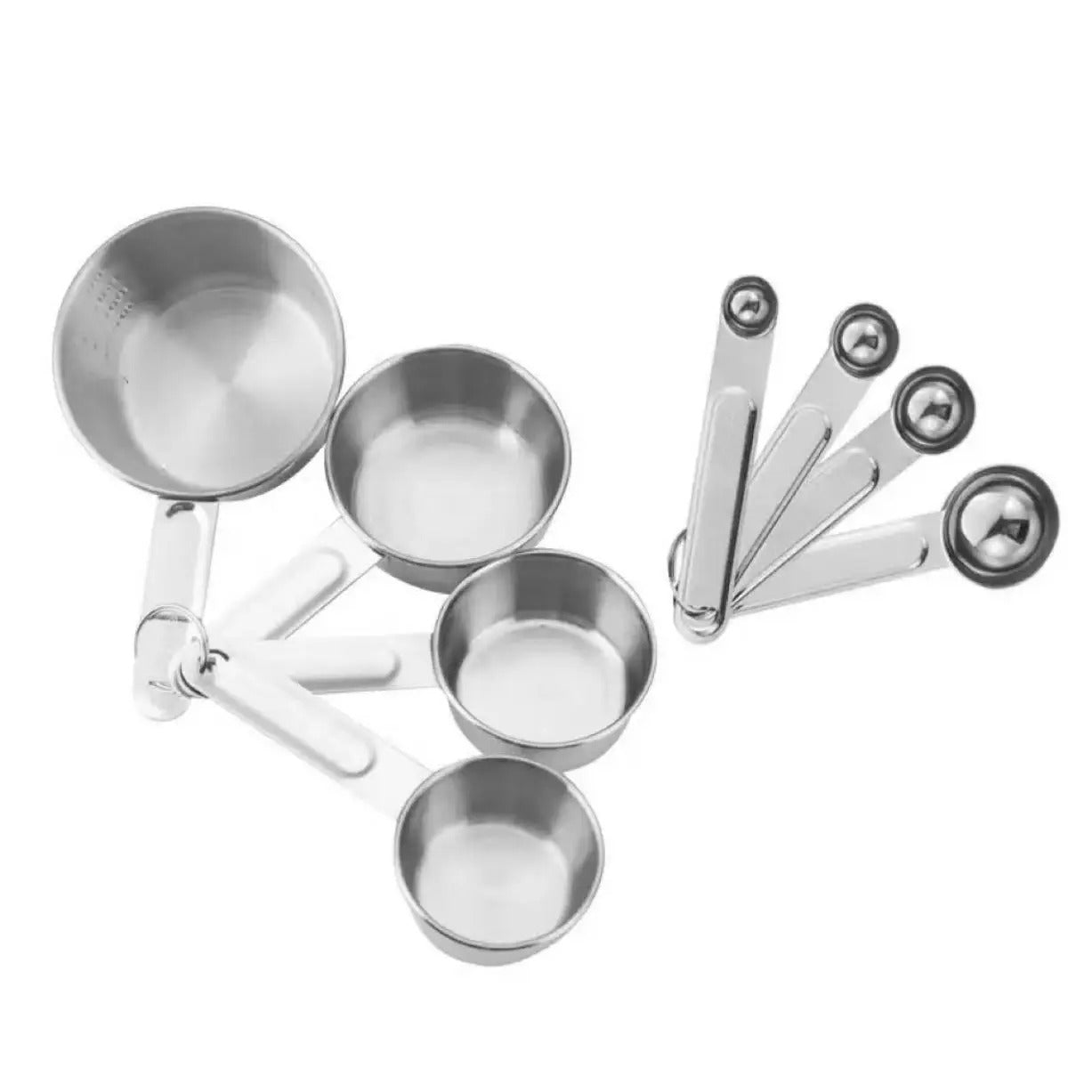 Stainless Steel Measuring Spoon Cup With Scale Measuring Ruler Egg Beater Spoon Kitchen Baking Measuring Tool
