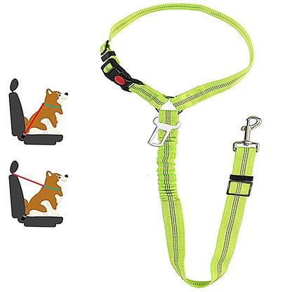 New Solid Two-in-one Dog Harness Pet Car Seat Belt Leash BackSeat Safety Belt Adjustable for Kitten Dogs Collar Pet Accessories