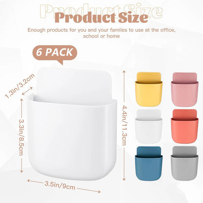 Wall Mounted Storage Box Mobile Phone Plug Holder Stand Rack Remote Control Storage Organizer Case For Air Conditioner TV