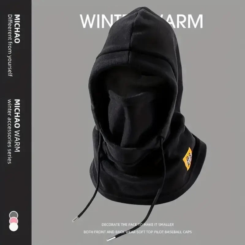 Winter Warm Hat with Mask and Neck Warmer 3-in-1 Windproof Balaclava for Men Women Masked Hat Cycling Cold Weather Protection