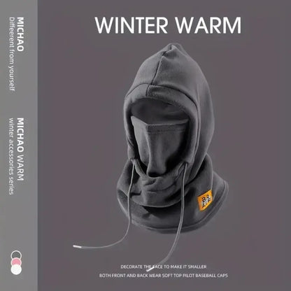 Winter Warm Hat with Mask and Neck Warmer 3-in-1 Windproof Balaclava for Men Women Masked Hat Cycling Cold Weather Protection