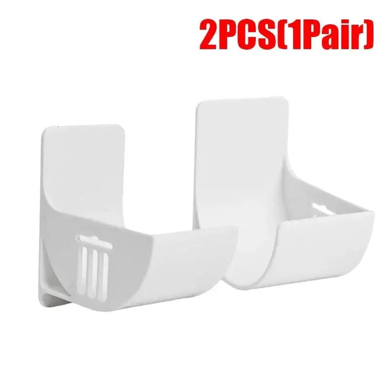 2/6PCS Wall Mounted Trash Bags Holder Garbage Bag Storage Box Organizer Plastic Bag Film Container Dispenser For Kitchen Shelf